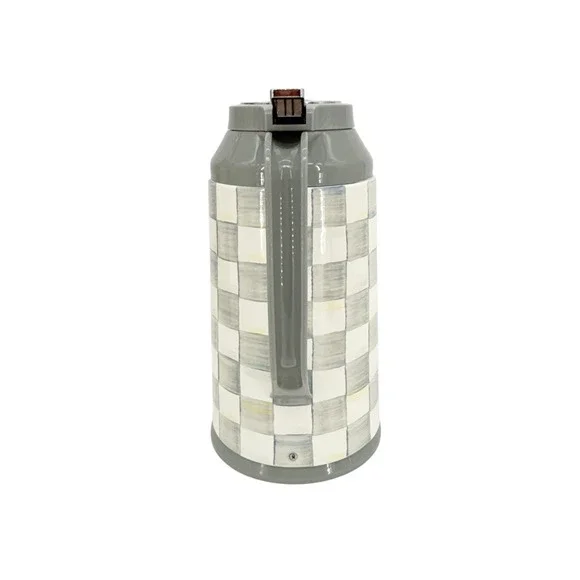 MACKENZIE-CHILDS Sterling Check Coffee Carafe in Sterling Check